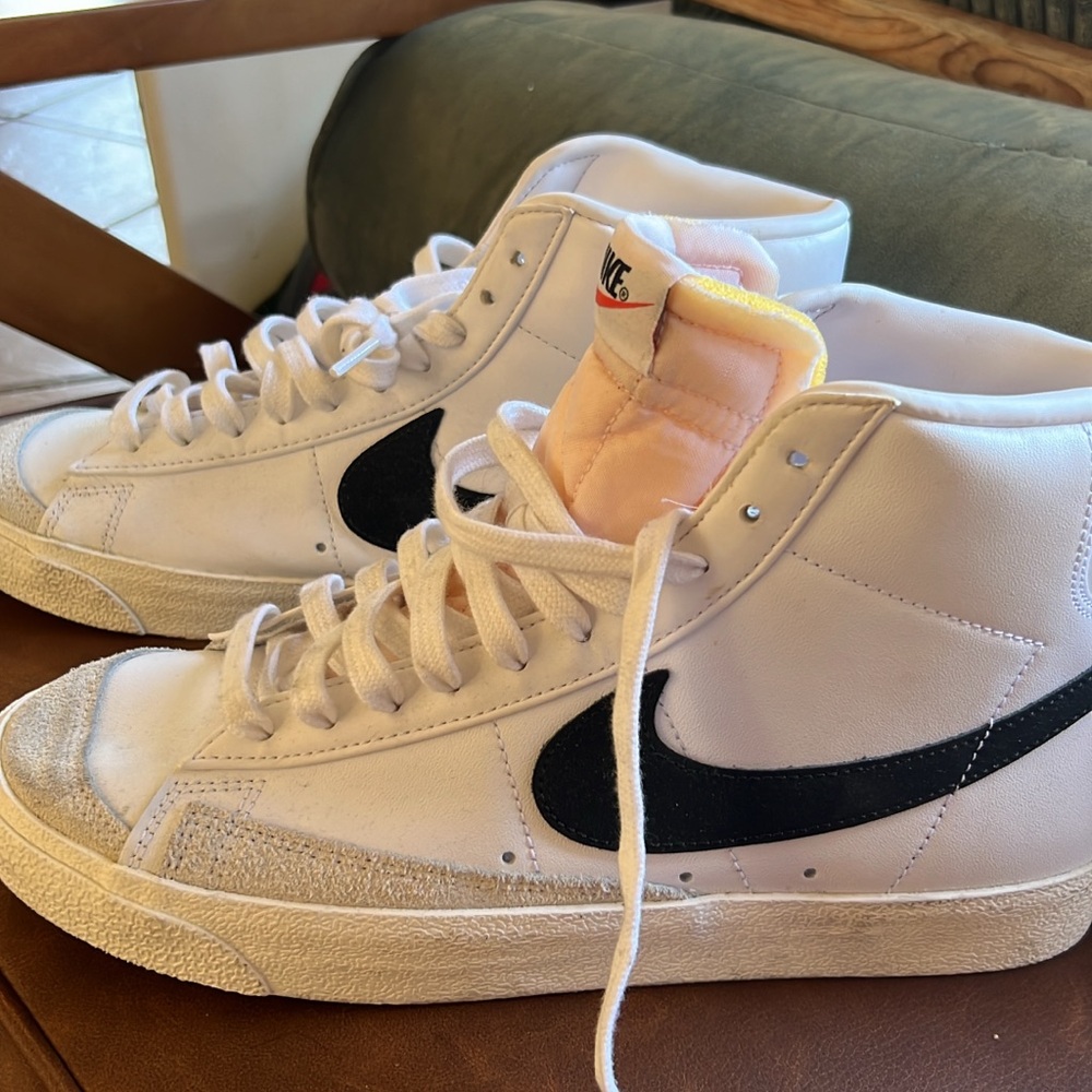 Nike Blazer 77 White and Black High-Tops